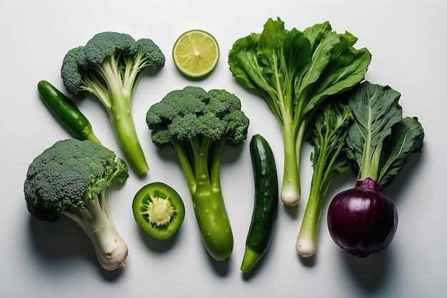 fundo de vegetais alimentares verdes