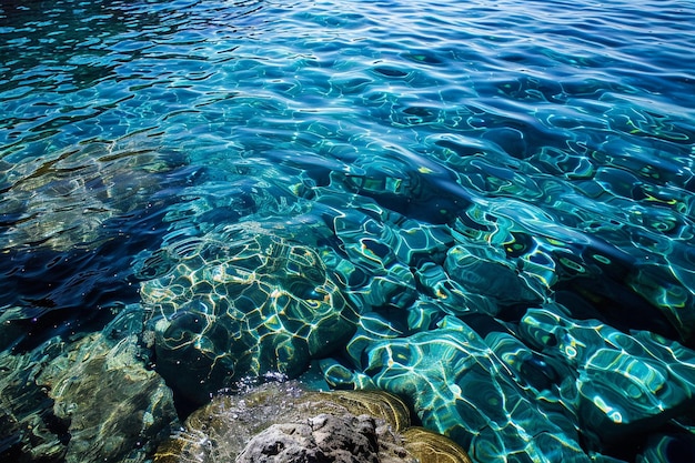 Foto fundo de verão da água do mar