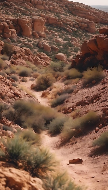 fundo de vista do deserto