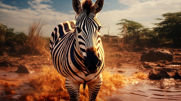 Foto fundo de zebra de alta qualidade