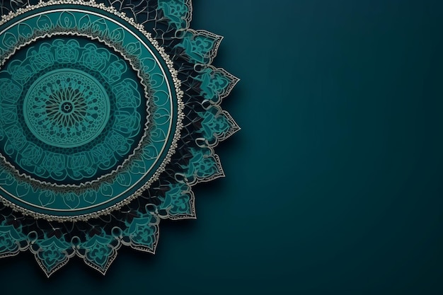 Fundo decorativo de ramadan kareem com design de mandala