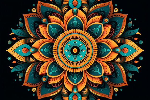 Fundo decorativo elegante de mandala