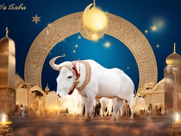 Fundo decorativo elegante Eid Al Adha mubarak islâmico bonito