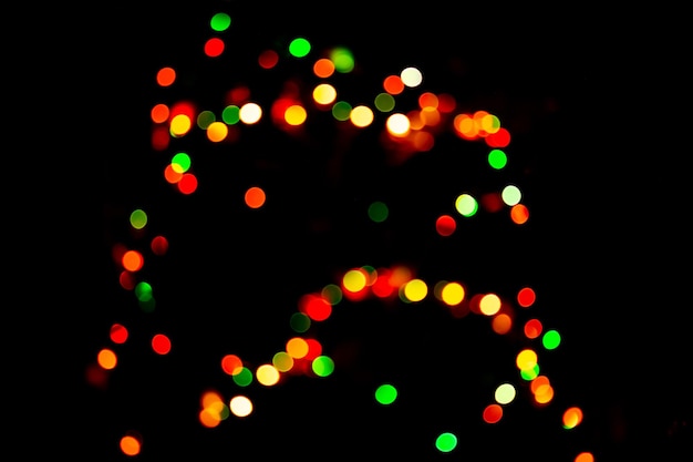 Foto fundo desfocado bokeh desfocado com luz de néon fundo bokeh desfocado