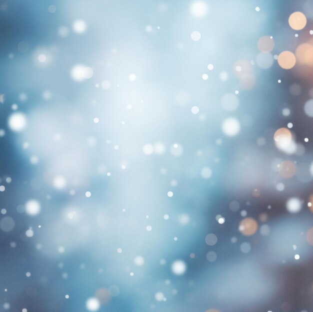 Foto fundo desfocado de inverno de natal árvore de natal com neve decorada com luzes de guirlanda fundo festivo de férias pano de fundo widescreen ano novo design de arte de inverno borda de férias em tela larga