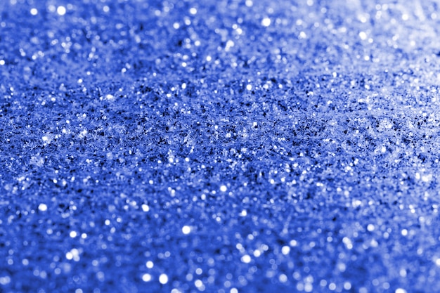 fundo desfocado glitter azul textura