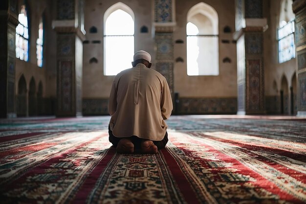 fundo desfocado mesquita rezando orações a paz muçulmana do Oriente Médio
