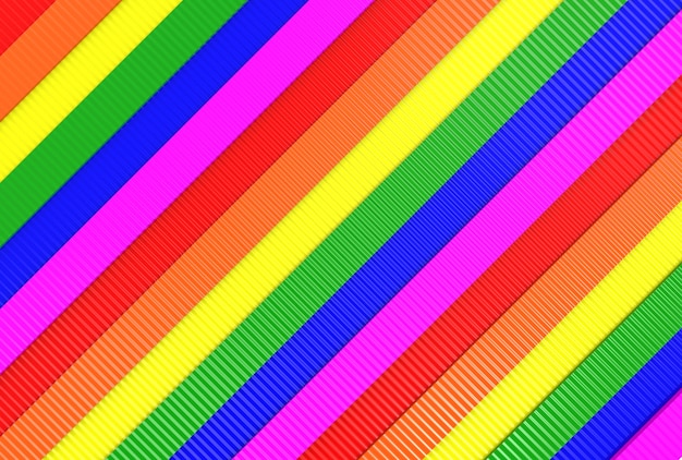 Fundo diagonal moderno da parede da bandeira do arco-íris do lgbt.