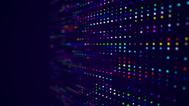 Fundo digital abstrato renderização 3d de matriz de código de big data