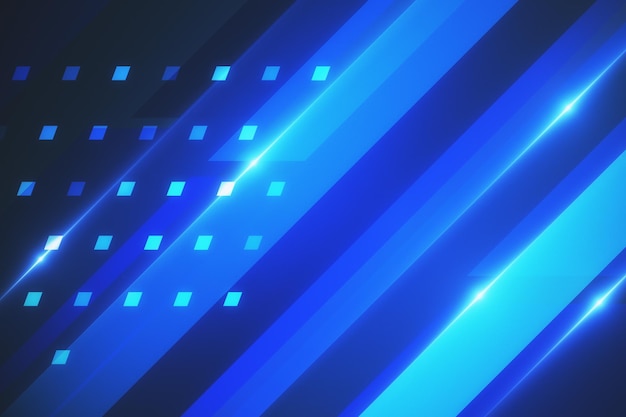 Fundo digital azul brilhante