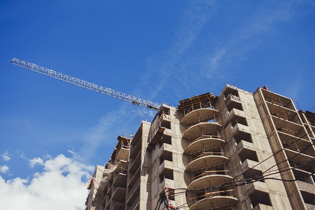 Foto fundo do canteiro de obras