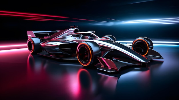 Fundo do carro de Fórmula 1 IA generativa