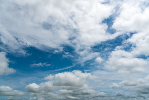 fundo do céu azul com nuvens minúsculas