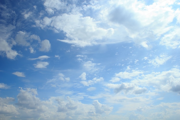 Foto fundo do céu azul com nuvens.