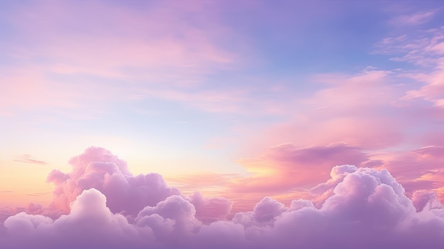 Fundo do céu com paisagem nublada da natureza
