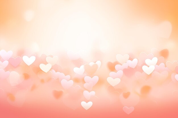 Foto fundo do dia de são valentinho laranja claro e rosa pálido
