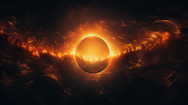 Fundo do eclipse solar