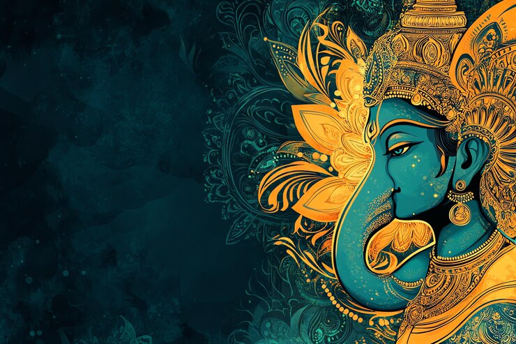 Foto fundo do hinduísmo com o senhor ganesha anshinduismo fundo com o senhor ganesha anshiduismo fundo com o senhor ganesha ans tema de fundo indiano