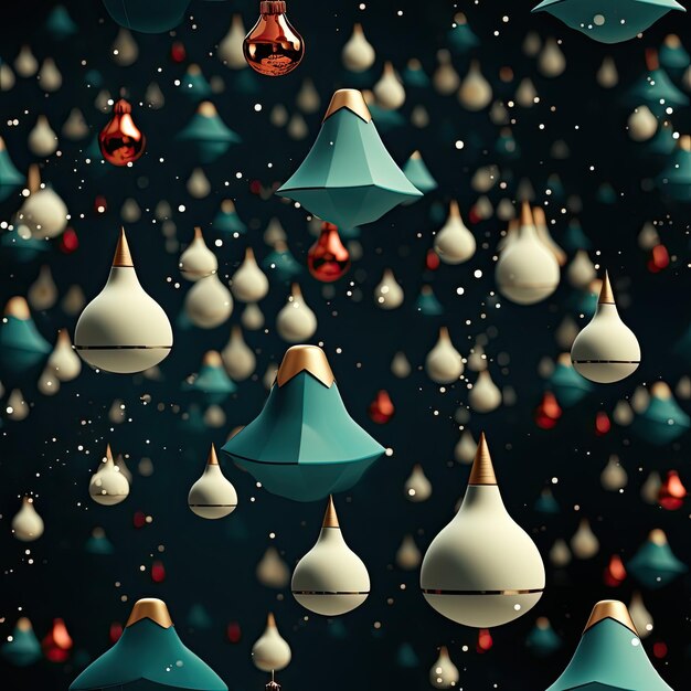 Fundo do Natal com baubles