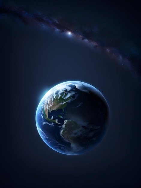 Fundo do planeta Terra em 3D
