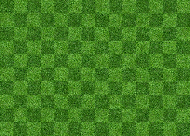 Fundo do teste padrão do campo de grama verde para o futebol e o futebol.