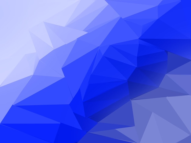 Fundo do triângulo Polígonos azuis Abstrato em estilo moderno