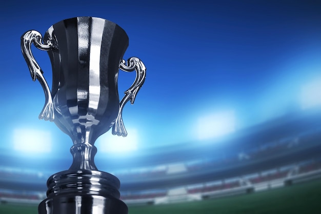 Fundo do troféu de ouro do campeão