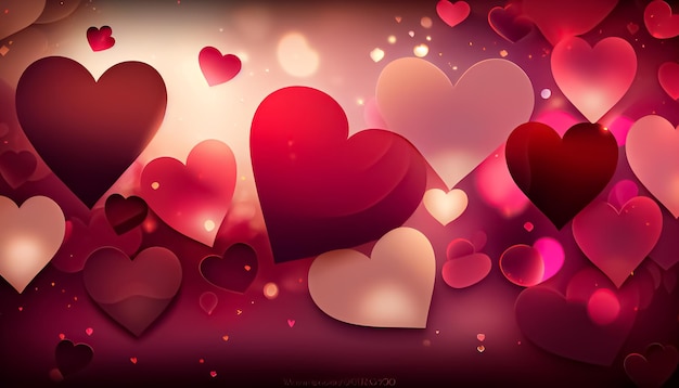 Fundo do Valentim com corações