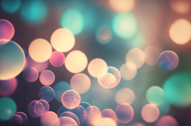 Fundo doce abstrato do bokeh da cor pastel