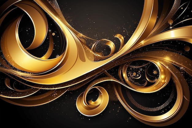 fundo dourado abstrato