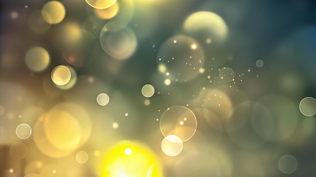 Fundo dourado com efeito bokeh