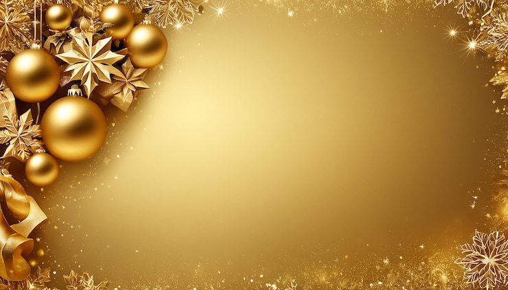 Foto fundo dourado de natal desenho de férias luxuoso e festivo