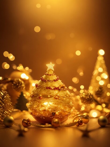 Foto fundo dourado de natal