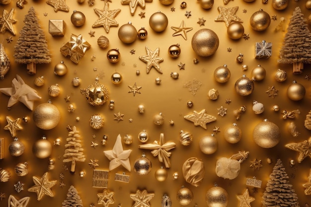 fundo dourado de natal