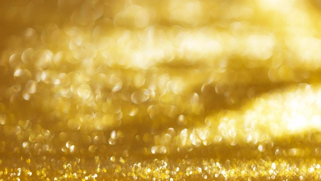 Fundo dourado do bokeh