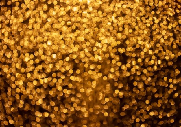 Fundo dourado do bokeh