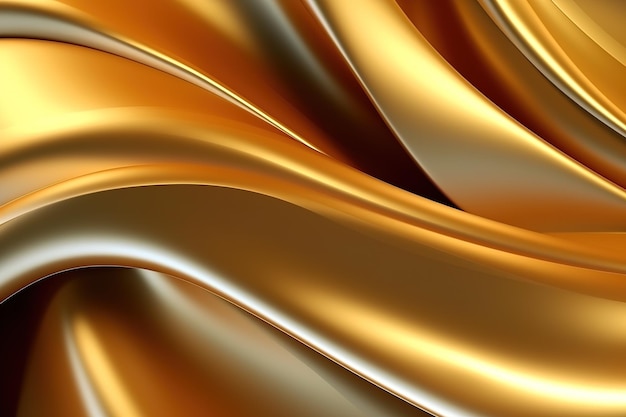 Fundo dourado elegante de luxo Design abstrato IA generativa