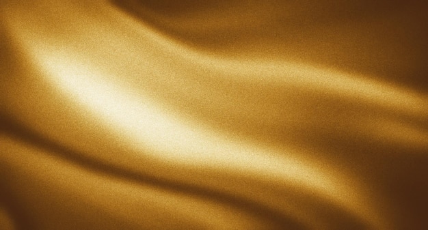 Fundo dourado escuro tecido dourado onda design de pano de fundo cortina amarela sedosa
