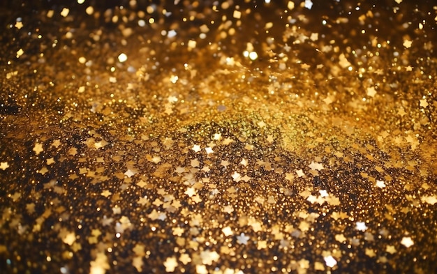 fundo dourado glitter dourado poeira estelar