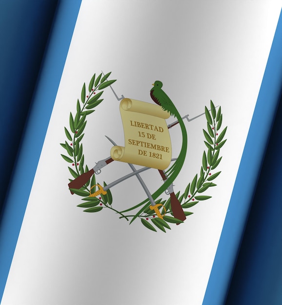 Fundo dramático da bandeira da Guatemala completo