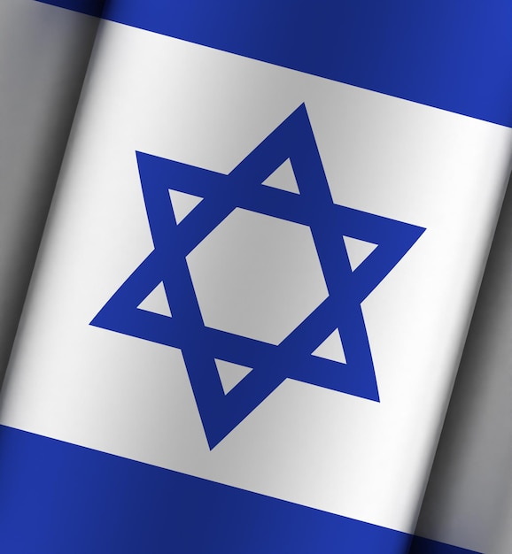 Fundo dramático da bandeira de Israel completo