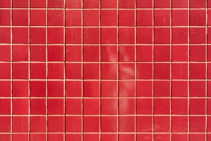 Foto fundo e textura de azulejos vermelhos