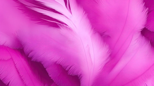 Foto fundo elegante de penas macias cor-de-rosa e roxa