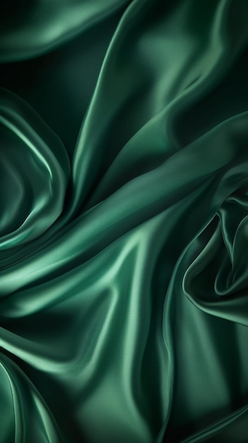 Fundo elegante de textura de seda verde