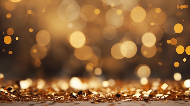 Fundo em bokeh dourado