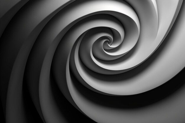 Fundo em espiral preto e branco