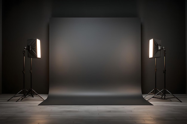 Fundo escuro simples e vazio para fotografia de produto