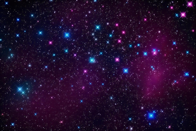 Fundo espacial cósmico com estrelas e nebulosas