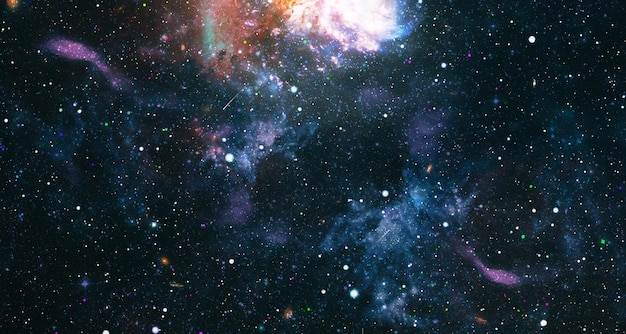 Fundo espacial de alta qualidade starfield no espaço sideral muitos anos-luz longe da terra elementos desta imagem fornecidos pela nasa