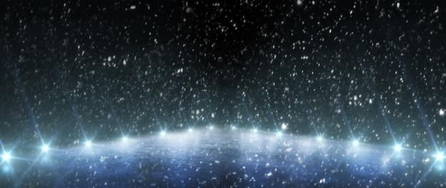 Foto fundo. estádio de gelo vazio com luzes. copie o espaço. panorama
